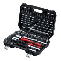 Набор инструментов 82 предмета, CrV, 1/2", 1/4" MTX