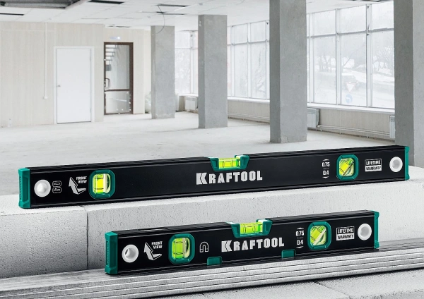KRAFTOOL 1000 мм, с зеркальным глазком, уровень (34781-100)